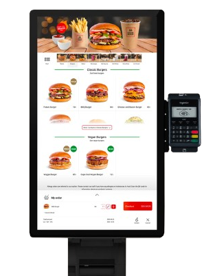 Self-Ordering Kiosk interface