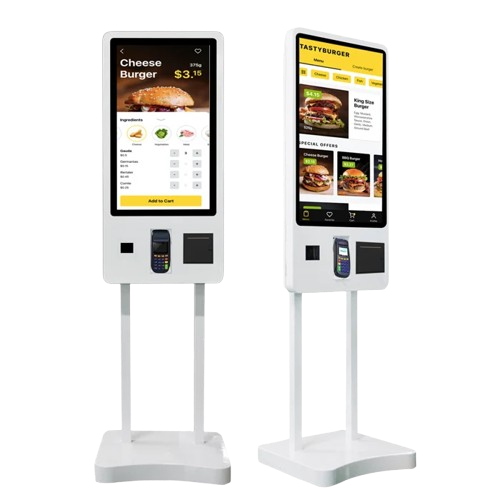Self ordering kiosk and POS system illustration